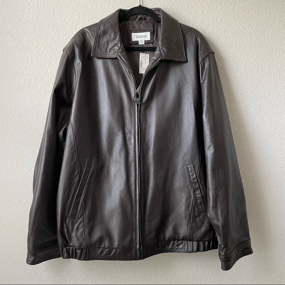 Brand new! Joseph and Feiss leather bomber jacket